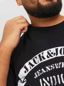 Jack & Jones Plus Potištěný Tričko -Black - 12236899