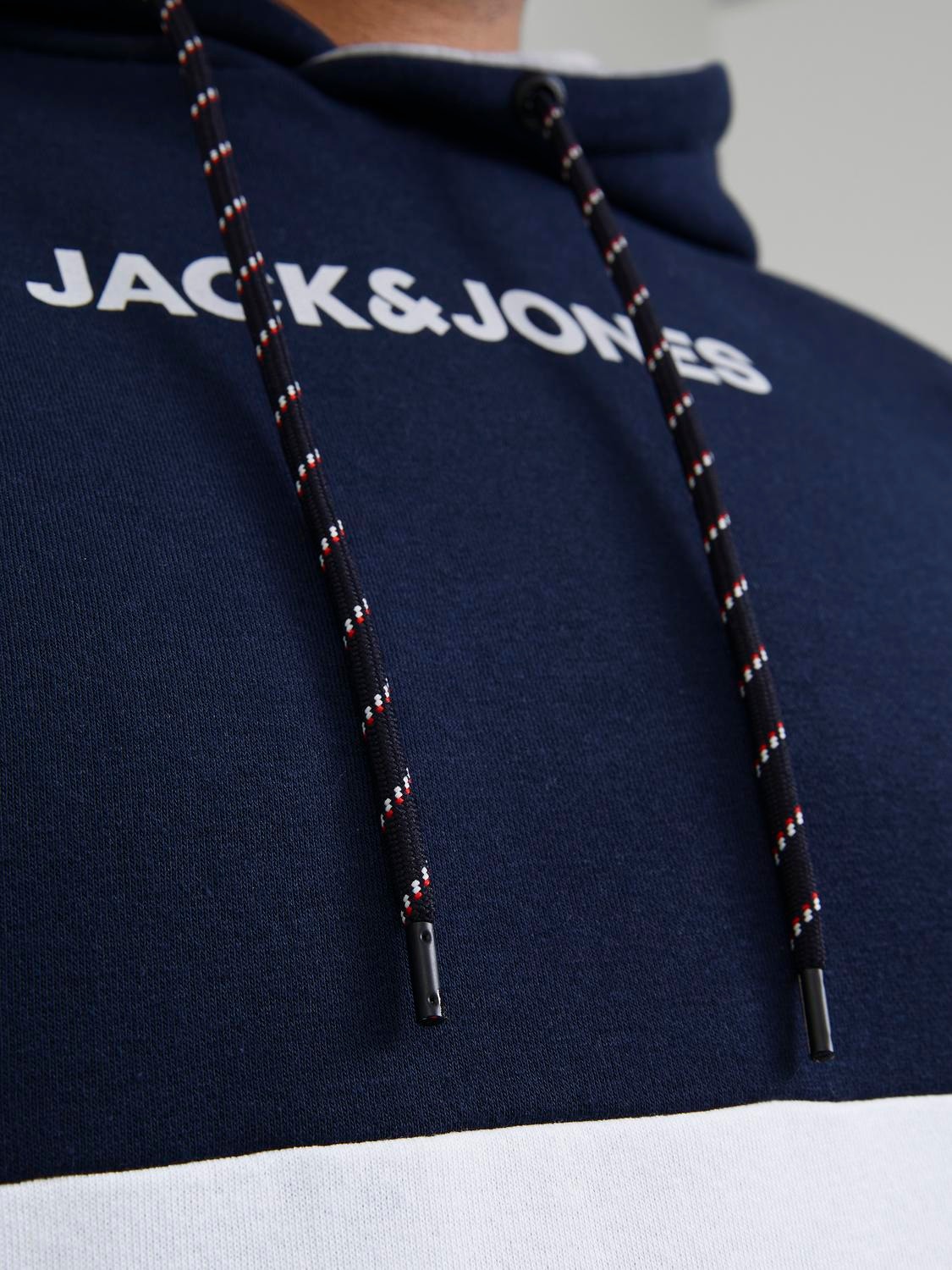Jack & Jones Plus Size Hoodie Bloco de Cor -Navy Blazer - 12236900