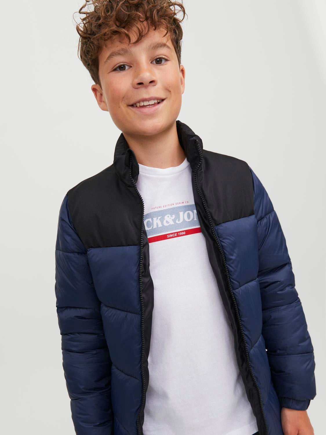 Boys navy sale padded jacket