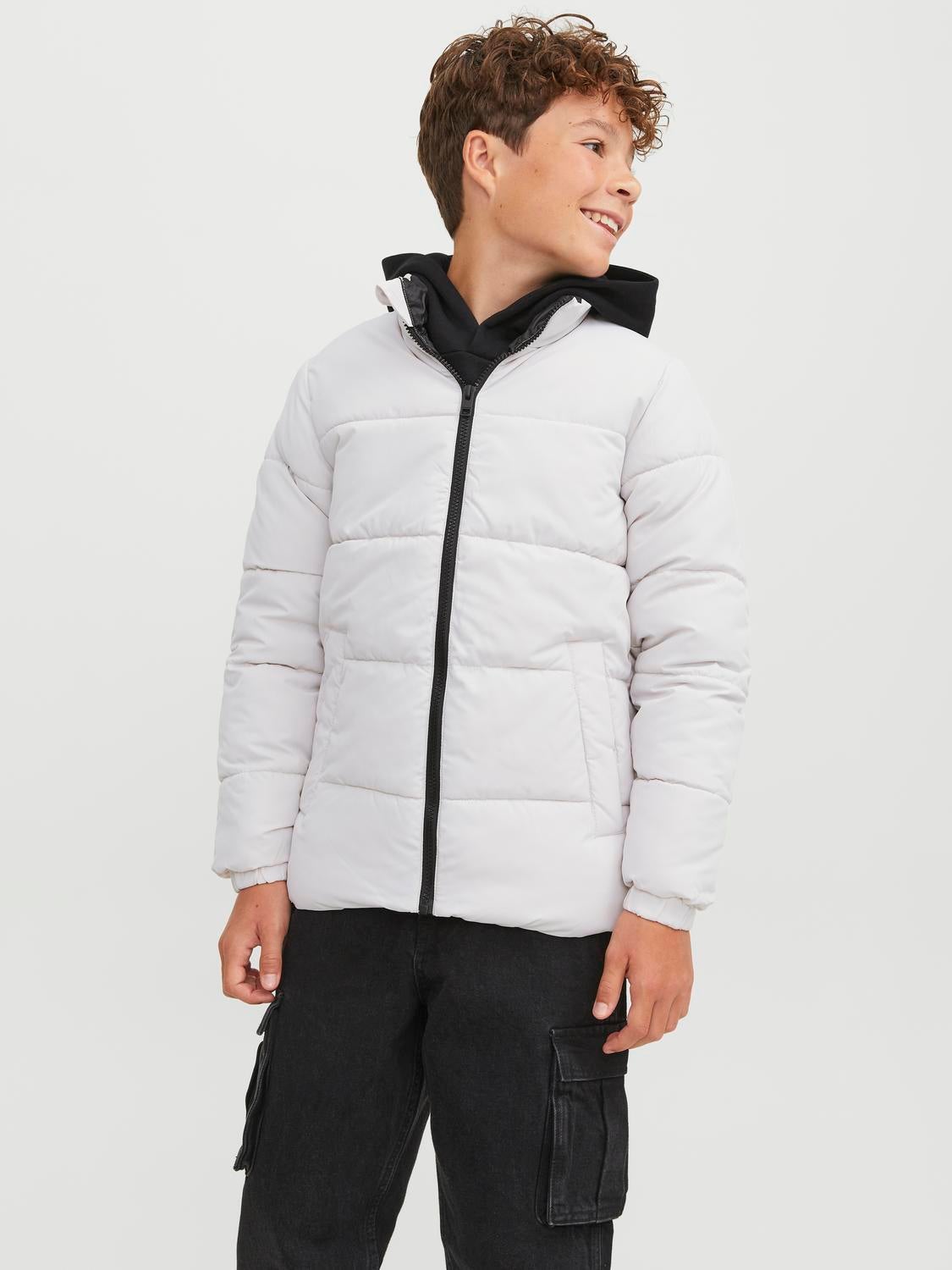 Boys white sales puffer jacket