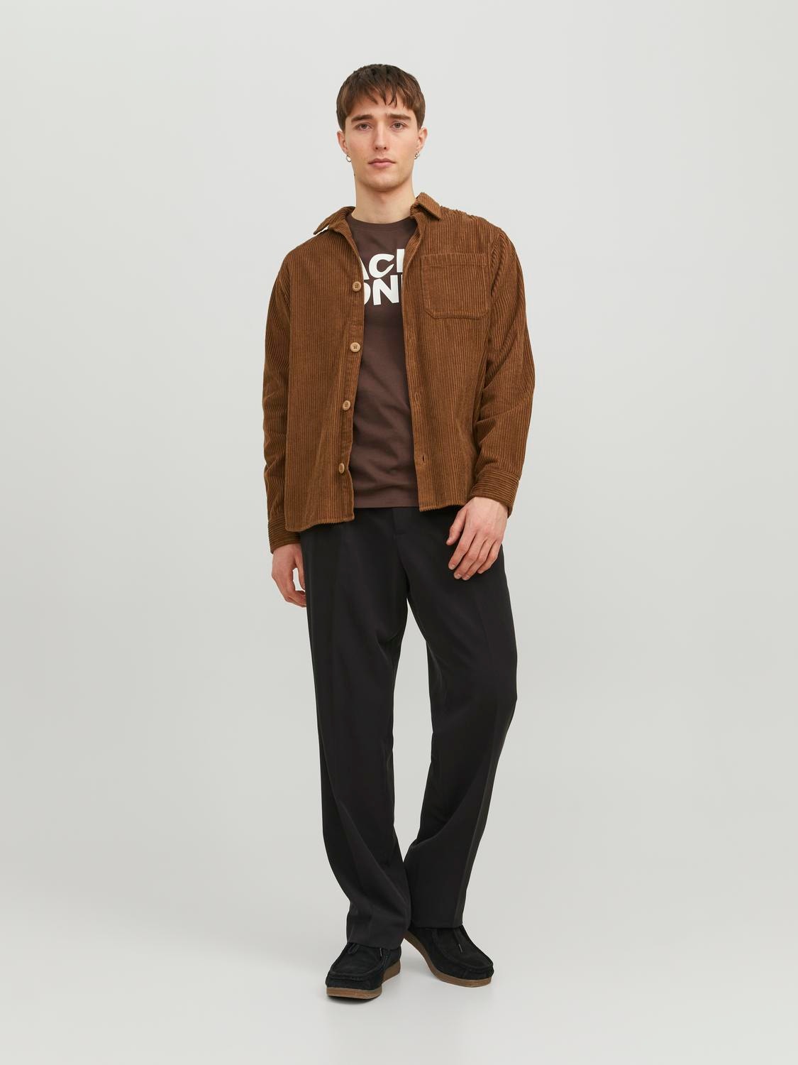 Jack & Jones Comfort Fit Převlékací košile -Otter - 12236938