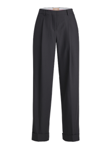 JJXX Regular Fit Fold up hems Trousers -Black - 12236944