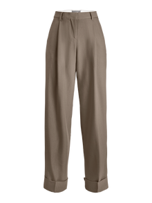 JJXX Regular Fit Fold up hems Trousers -Brindle - 12236944