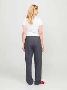 JJXX Regular Fit Fold up hems Trousers -Asphalt - 12236944