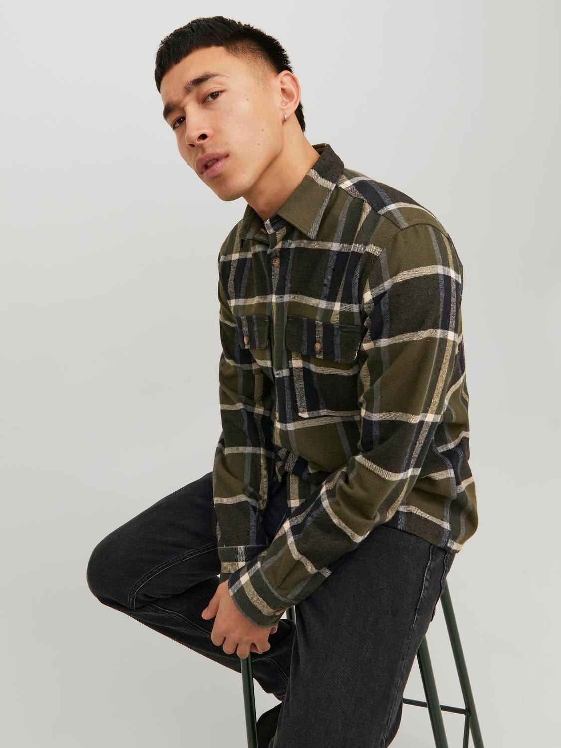 Jack & Jones Slim Fit Paitatakki -Forest Night - 12236958