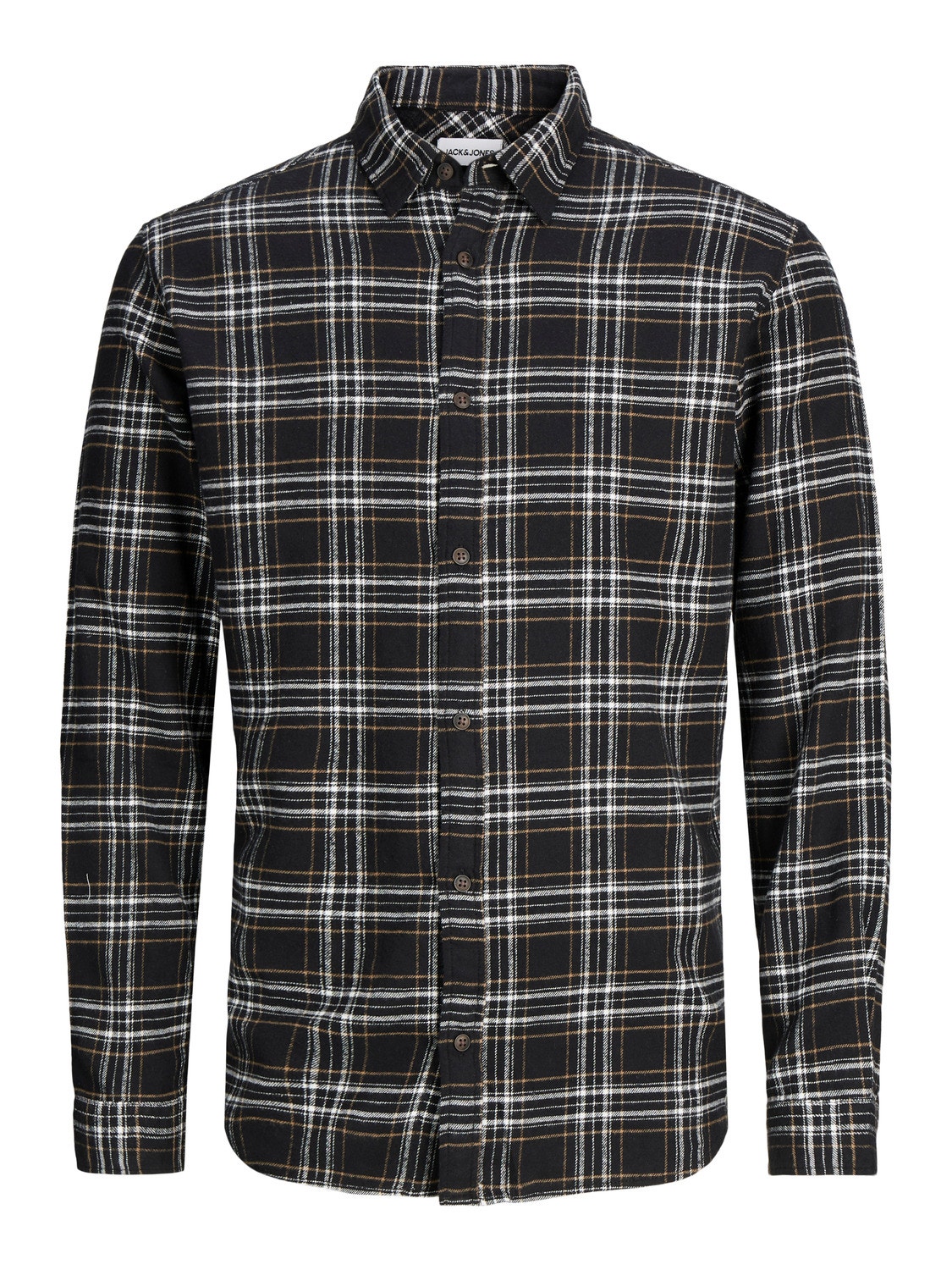 Jack & Jones Slim Fit Checked shirt -Black - 12237039