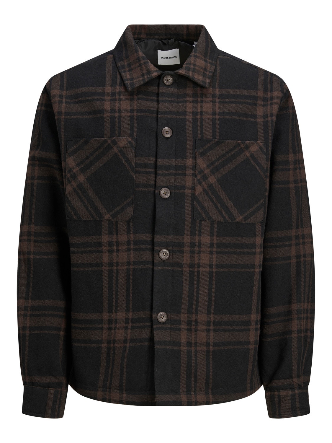 Jack & Jones Regular Fit Permatomi marškiniai -Seal Brown - 12237086