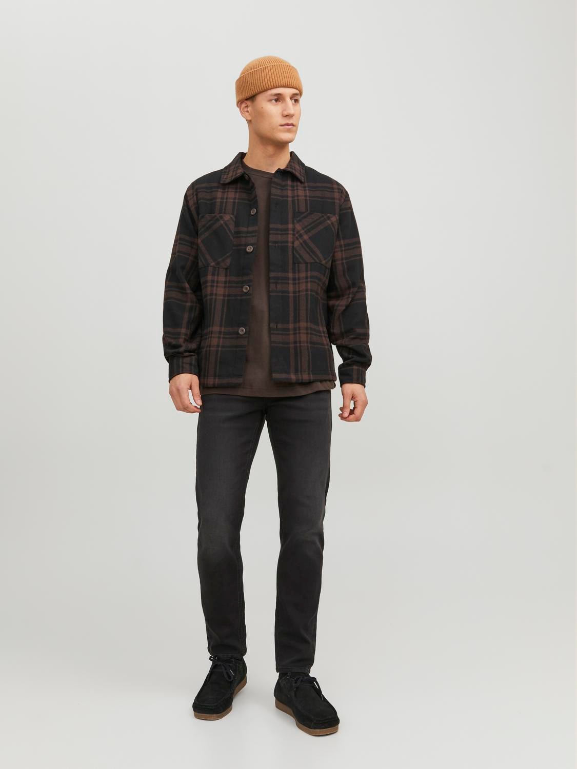 Jack & Jones Regular Fit Húzóka -Seal Brown - 12237086