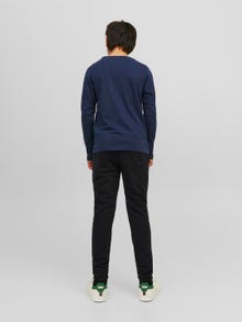 Jack & Jones Logo T-skjorte For gutter -Navy Blazer - 12237098