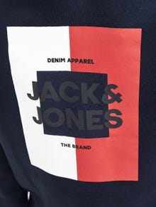 Jack & Jones Logo Kapuzenpullover Für jungs -Navy Blazer - 12237105