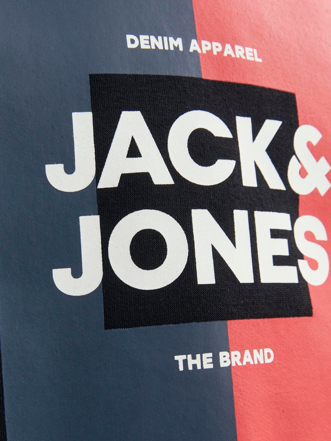 Jack & Jones Logo Hoodie For boys -Black - 12237105