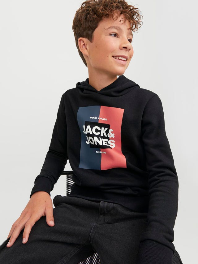Jack & Jones Logo Hættetrøje Til drenge - 12237105