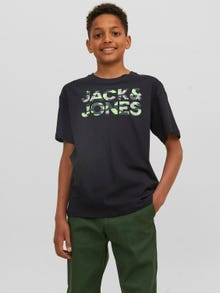 Jack & Jones Logo T-shirt Für jungs -Black - 12237106