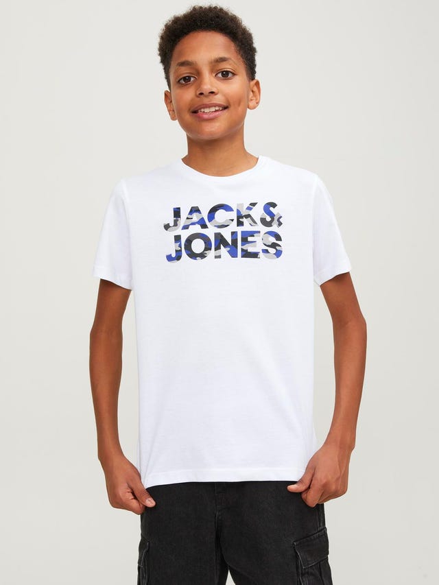 Jack & Jones T-shirt Logo Para meninos - 12237106