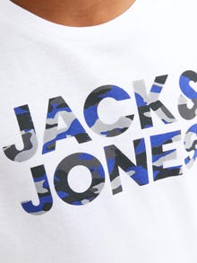 Jack & Jones Logo T-shirt Voor jongens -White - 12237106