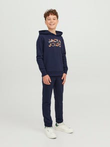 Jack & Jones Logo Hoodie For boys -Navy Blazer - 12237172