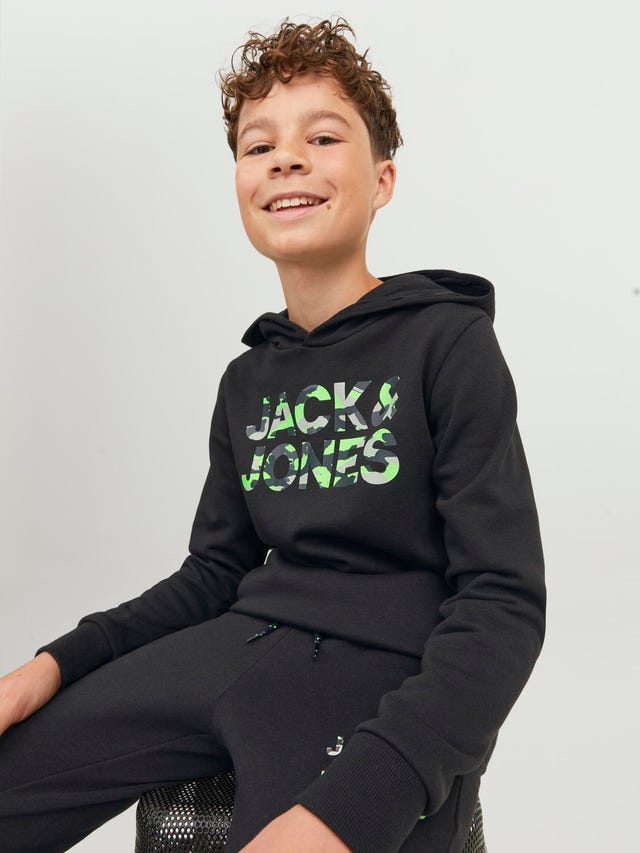 Jack & Jones Logotyp Huvtröje För pojkar - 12237172