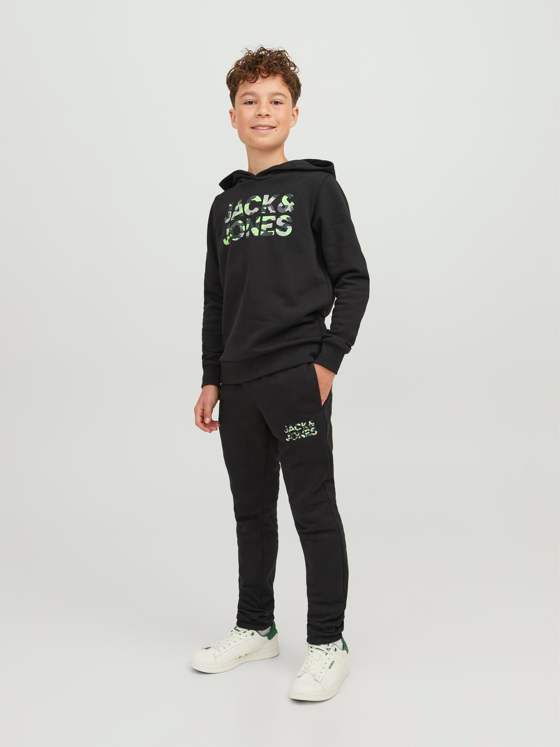 Boys black 2024 jogger set