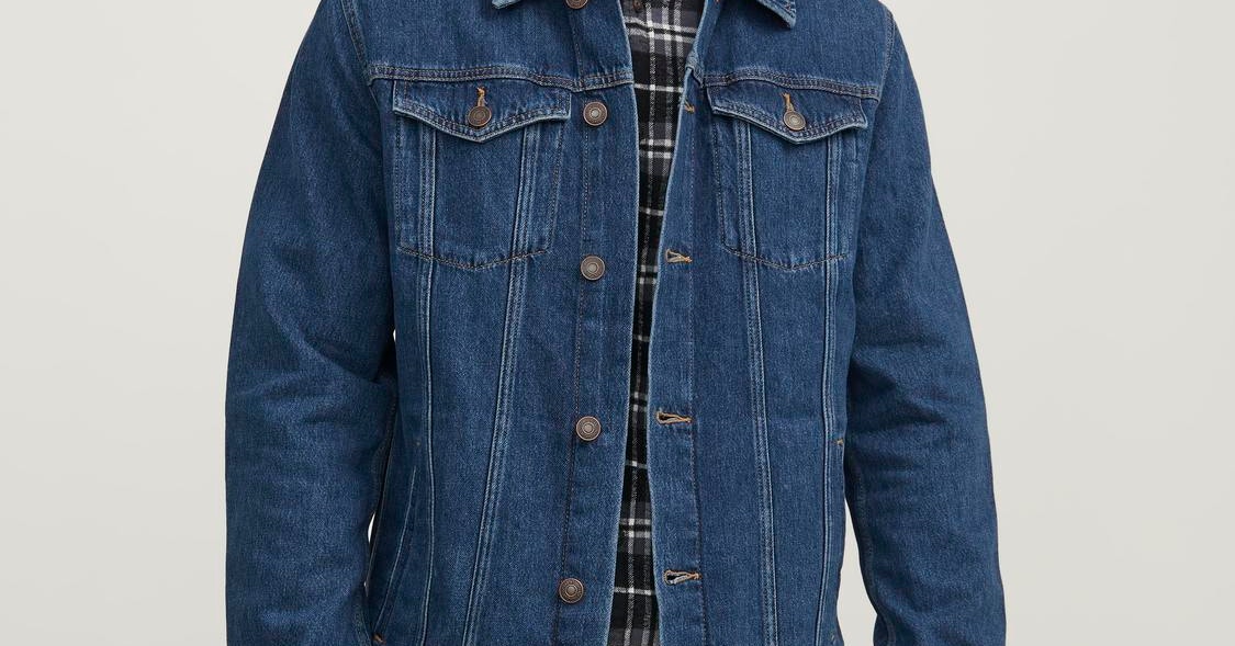 Chaqueta vaquera elástica desgastada Jack & Jones Blue — Pep Serra street  wear