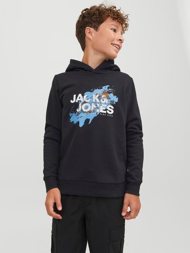 Jack & Jones Hoodie Logo Para meninos - 12237210