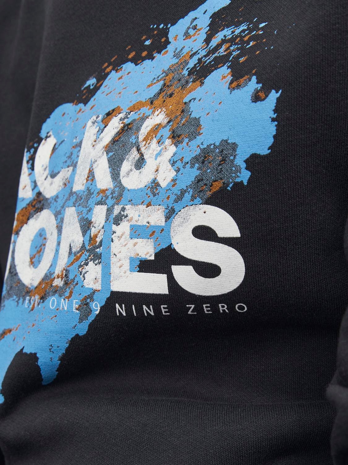 Jack & Jones Logo Kapuzenpullover Für jungs -Black - 12237210
