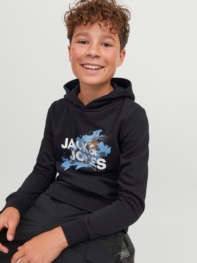 Jack & Jones Logo Kapuzenpullover Für jungs - 12237210