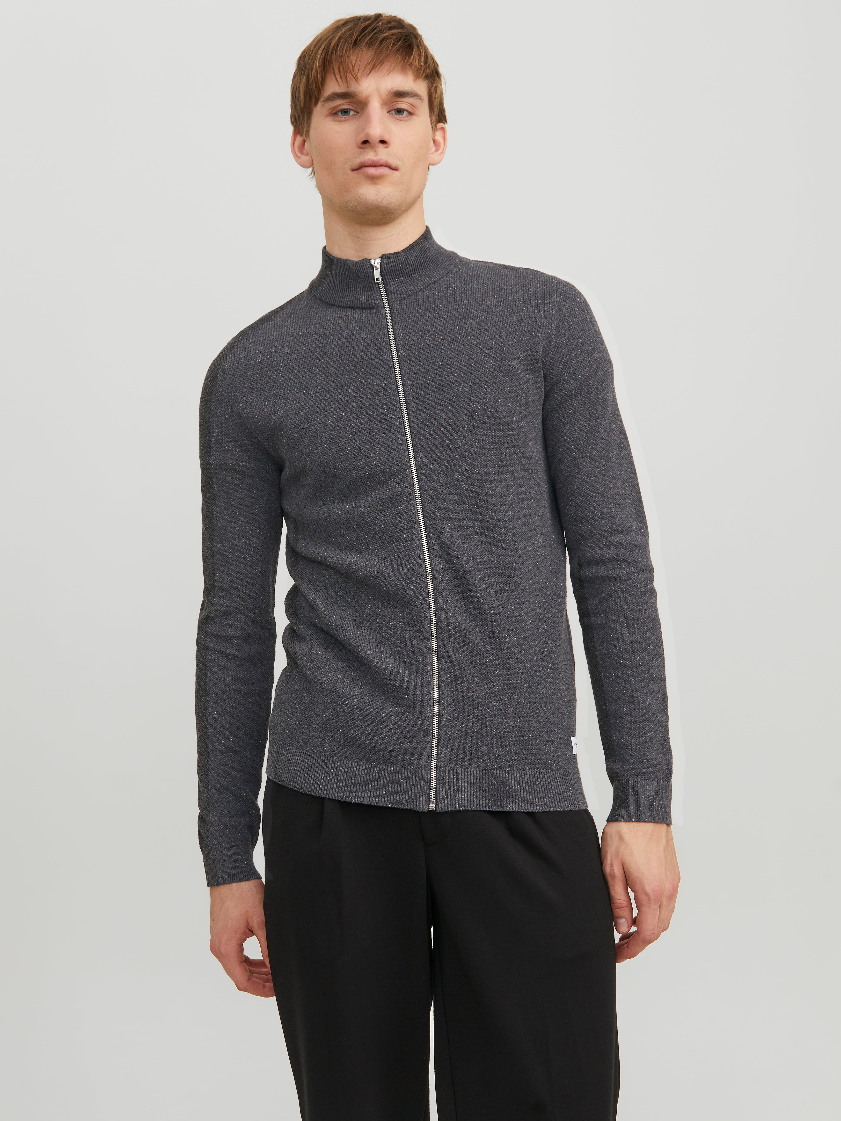 Jack & Jones Plain Zip Jumper - 12237216