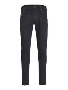 Jack & Jones JJIGLENN JJFOX GE 346 Jeansy o kroju slim fit -Black Denim - 12237267