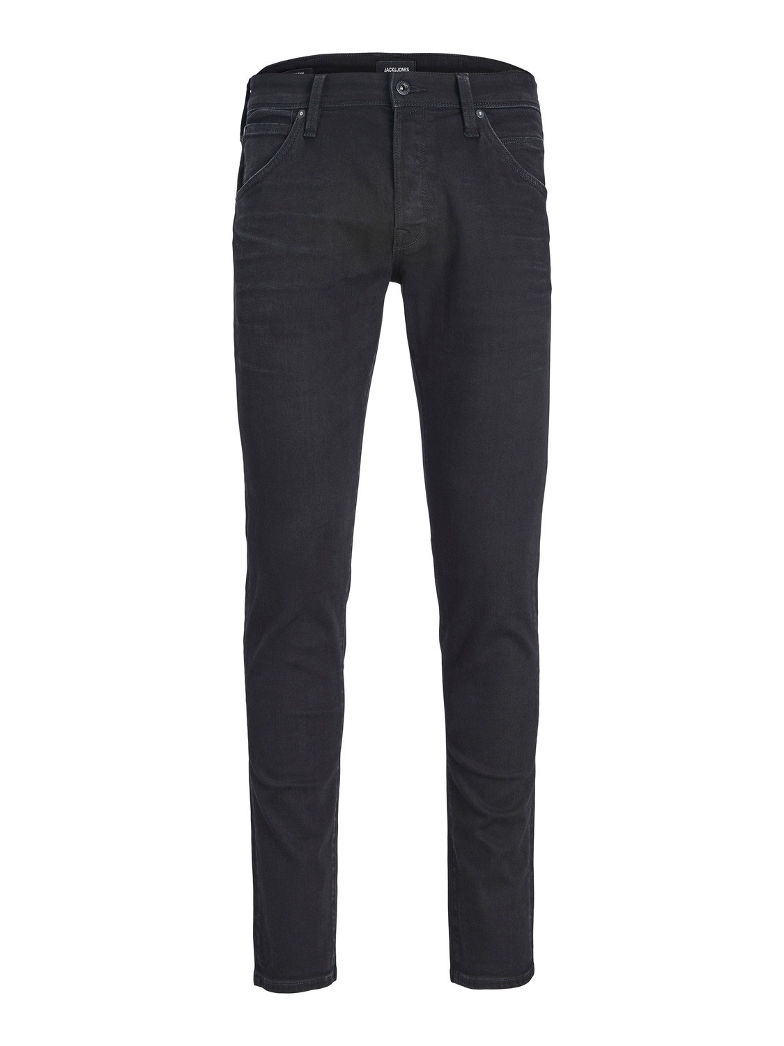 Jack & Jones JJIGLENN JJFOX GE 346 Jeansy o kroju slim fit -Black Denim - 12237267