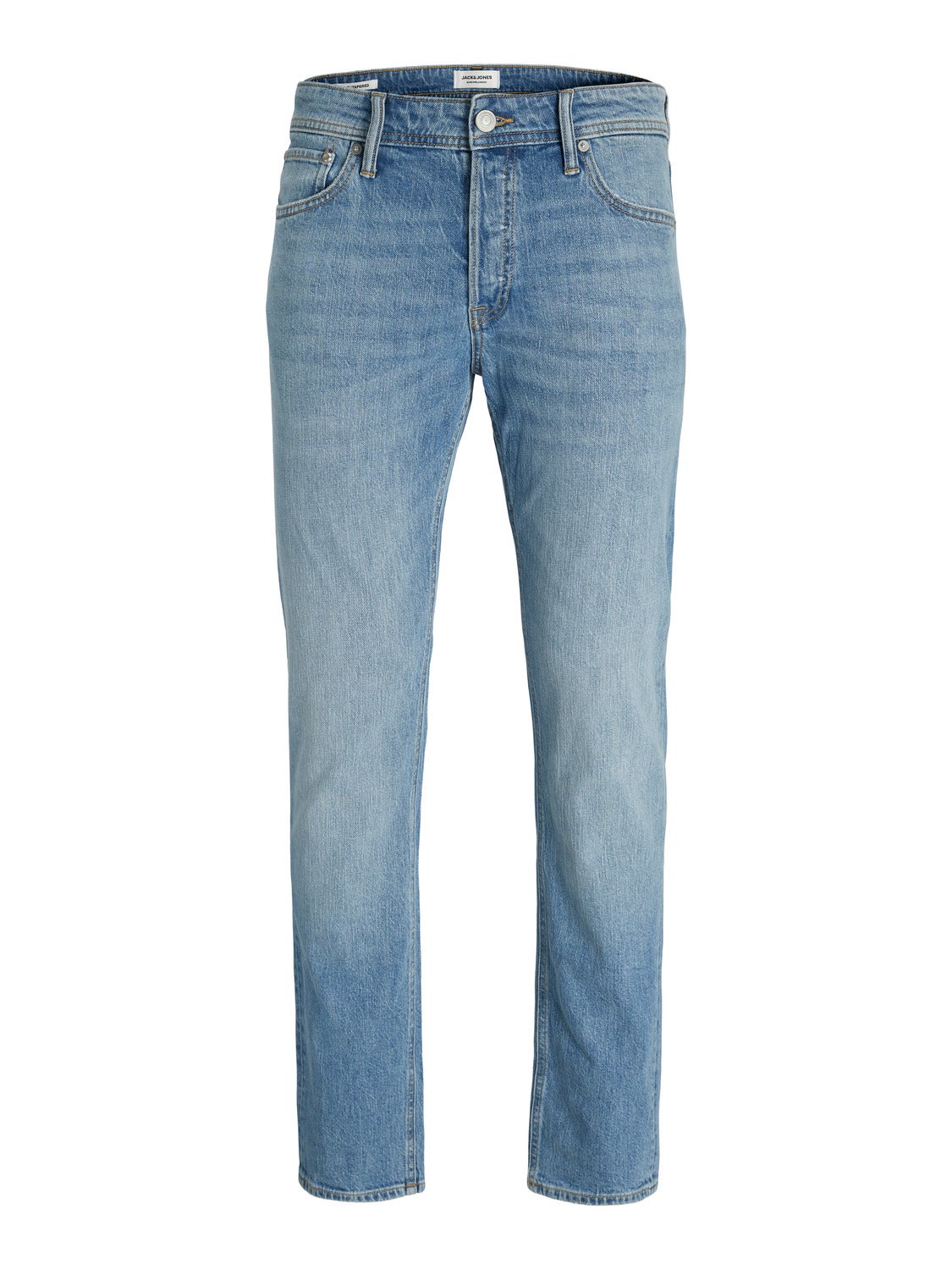 JACK & JONES Jeans JJIMIKE Jjoriginal SBD 551 Noos – Tapered Fit Uomo, Vita Media, Denim Elasticizzato