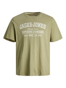 Jack & Jones Trykk T-skjorte For gutter -Oil Green - 12237363