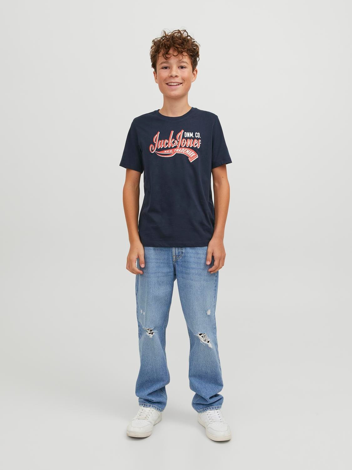 Jack & Jones Camiseta Estampado Para chicos -Navy Blazer - 12237367