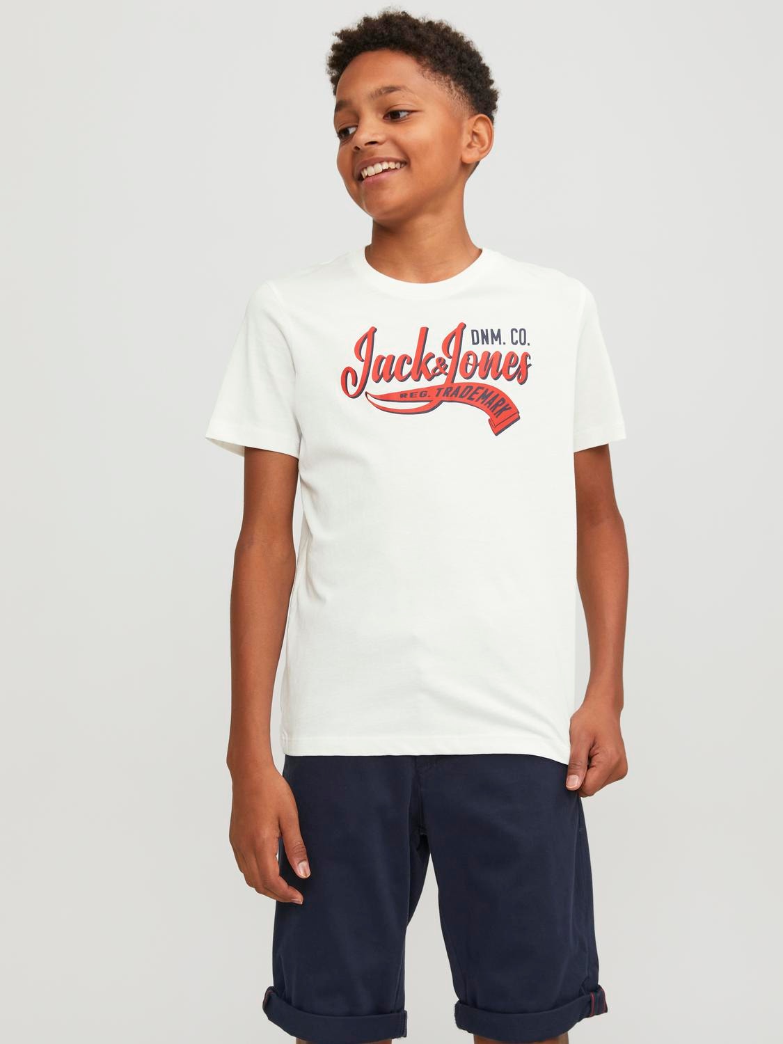 Jack & Jones Gedruckt T-shirt Für jungs -Cloud Dancer - 12237367