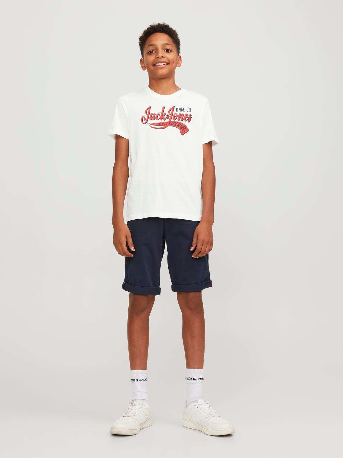 Jack & Jones Gedrukt T-shirt Voor jongens -Cloud Dancer - 12237367