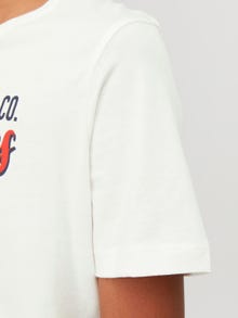 Jack & Jones Bedrukt T-shirt Voor jongens -Cloud Dancer - 12237367