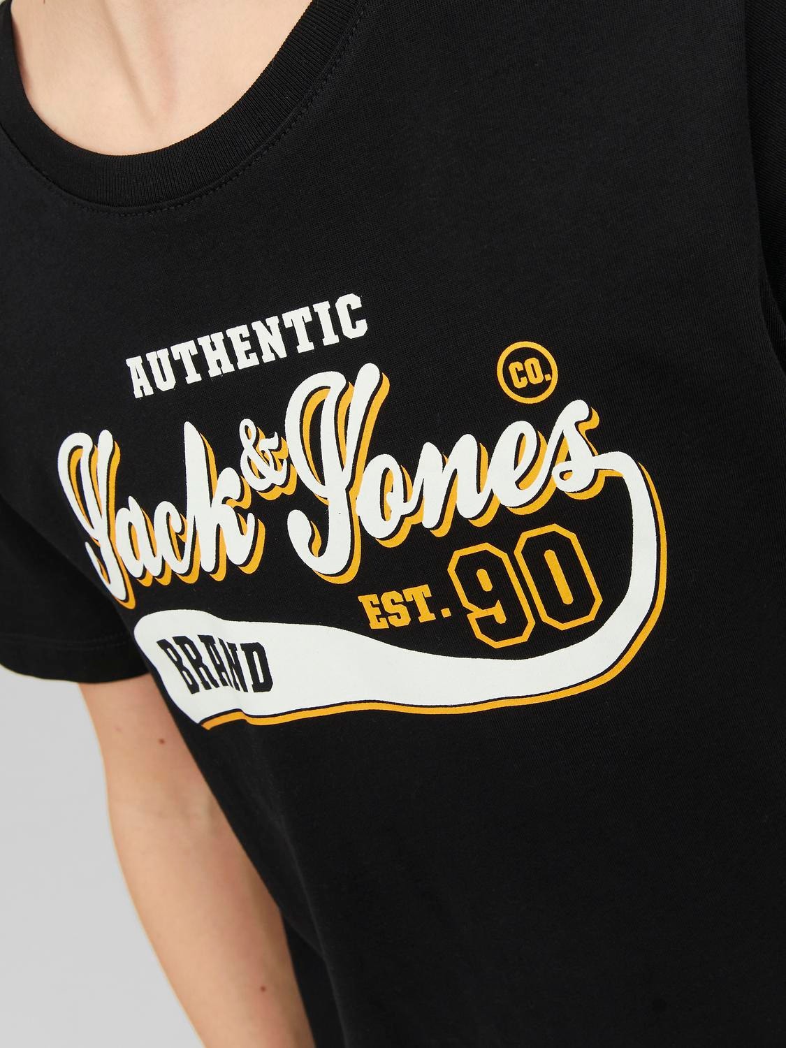 Jack & Jones Bedrukt T-shirt Voor jongens -Black - 12237367