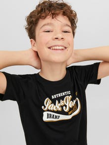 Jack & Jones Printed T-shirt For boys -Black - 12237367