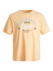 Jack & Jones Printed T-shirt For boys -Apricot Ice  - 12237367