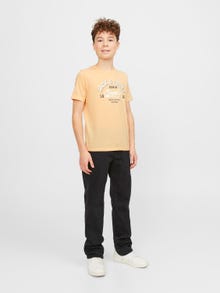 Jack & Jones T-shirt Estampar Para meninos -Apricot Ice  - 12237367