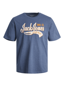 Jack & Jones Tryck T-shirt För pojkar -Ensign Blue - 12237367