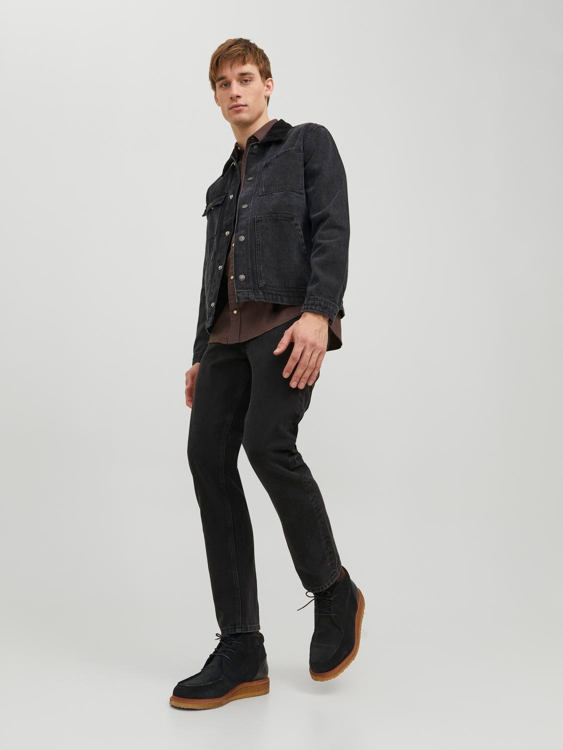 Jack & Jones JJICHRIS JJORIGNIAL MF 912 Relaxed fit Teksad -Black Denim - 12237392