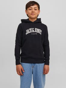 Jack & Jones Logo Kapuzenpullover Für jungs -Black - 12237401