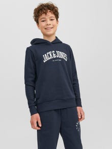 Jack & Jones Logotipas Megztinis su gobtuvu For boys -Navy Blazer - 12237401