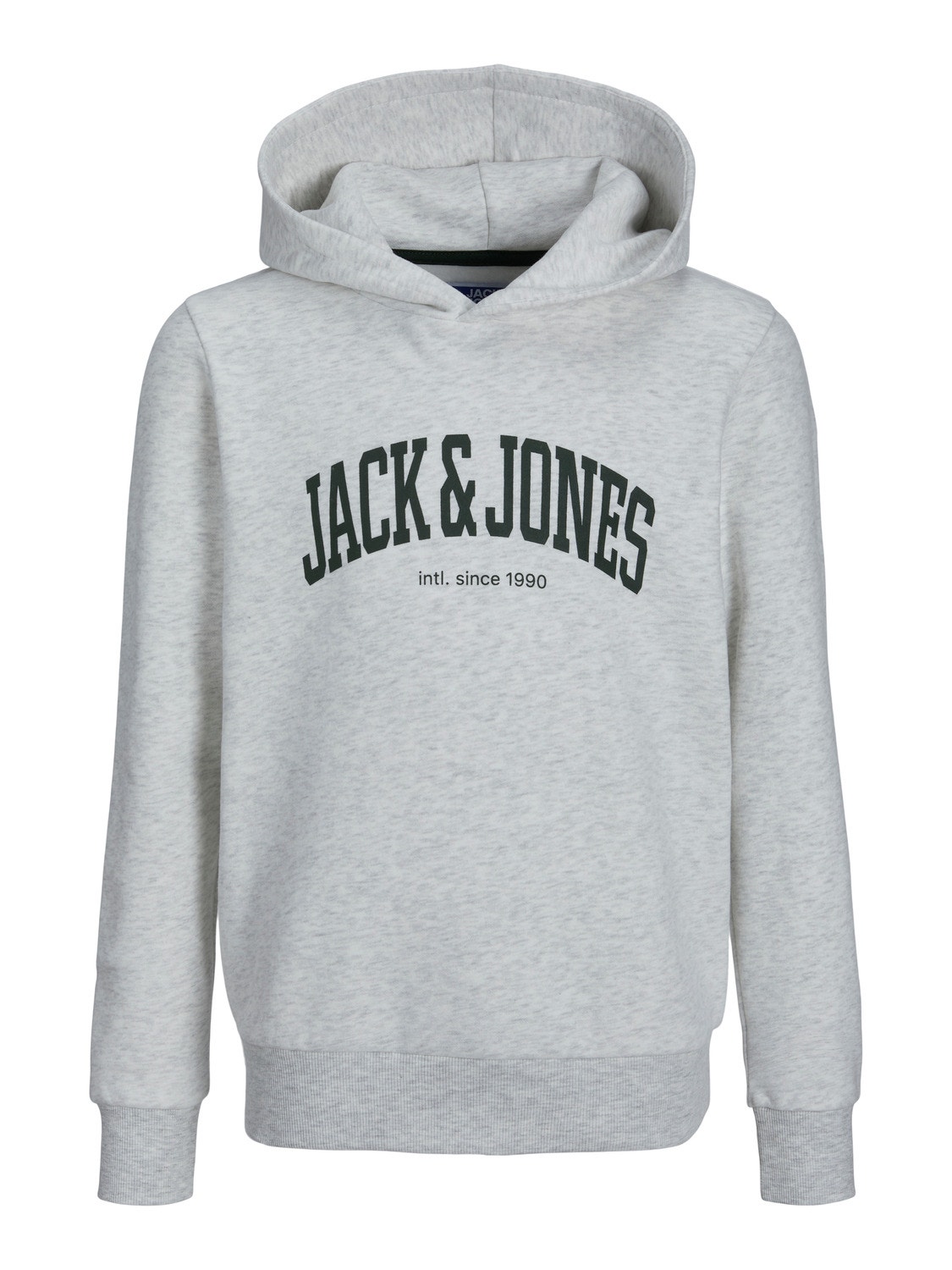 Jack & Jones Logó Kapucnis felső Ifjúsági -White Melange - 12237401