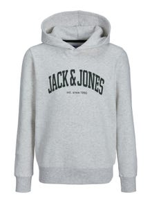 Jack & Jones Logotipas Megztinis su gobtuvu For boys -White Melange - 12237401