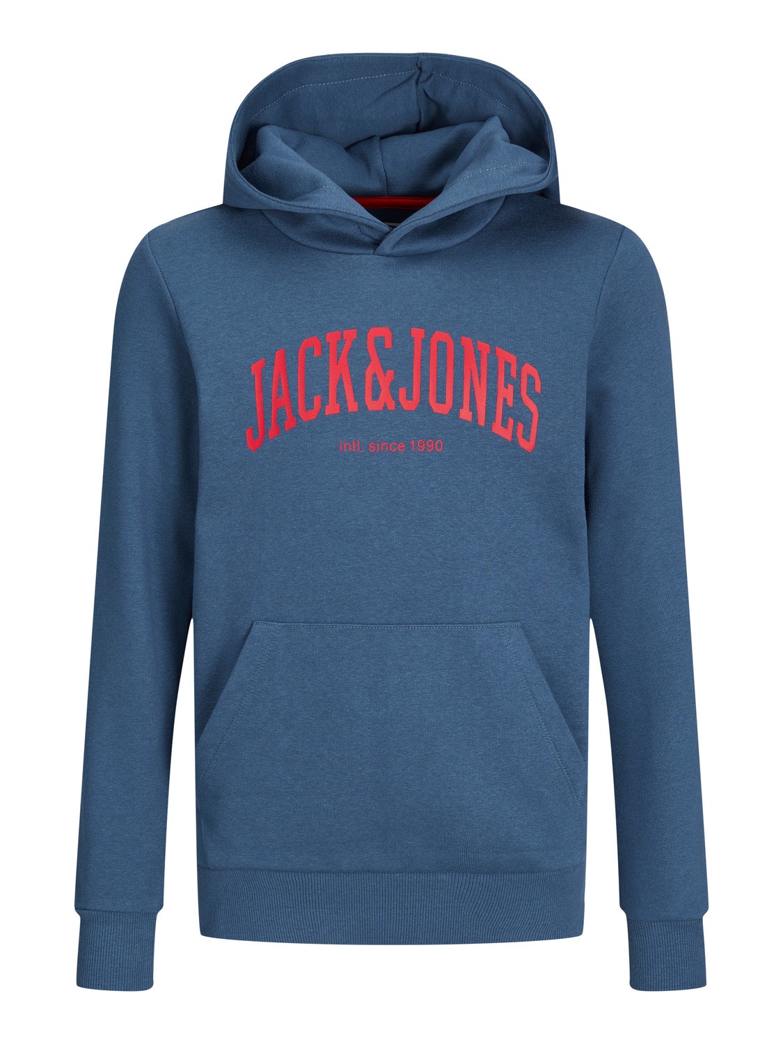 Jack & Jones Logo Hoodie For boys -Ensign Blue - 12237401