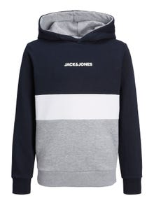 Jack & Jones Kleurblokken Hoodie Voor jongens -Navy Blazer - 12237402