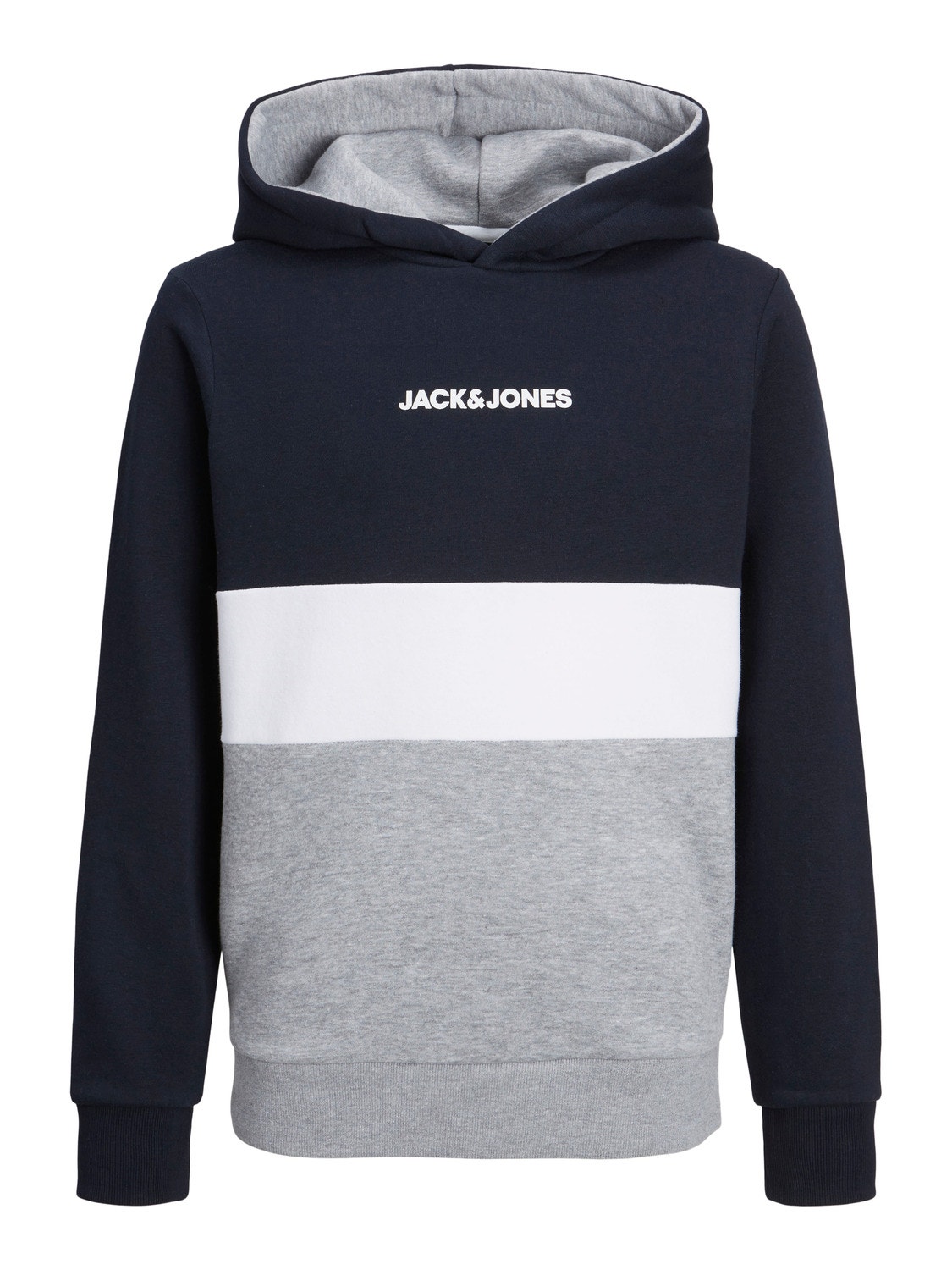 Jack & Jones Kleurblokken Hoodie Voor jongens -Navy Blazer - 12237402