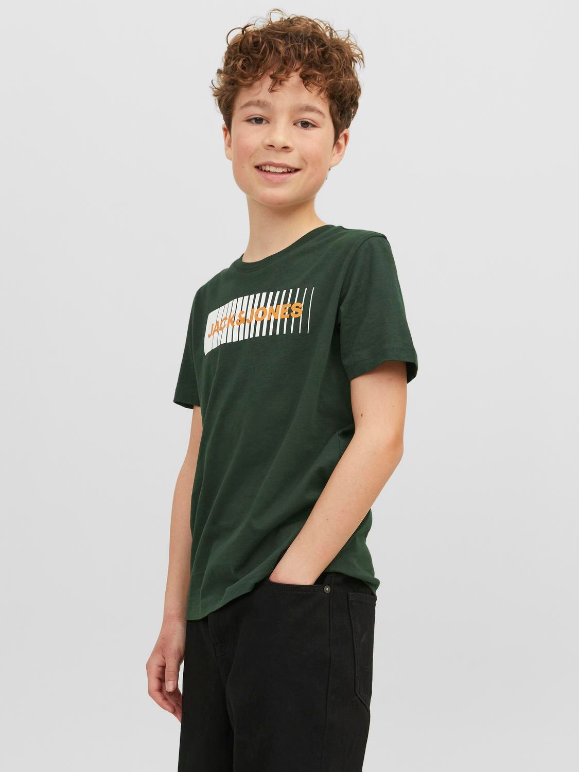 Jack & Jones Logo T-skjorte For gutter -Mountain View - 12237411