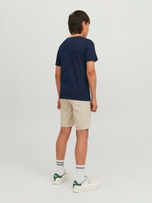 Jack & Jones Logo T-shirt For boys -Navy Blazer - 12237411